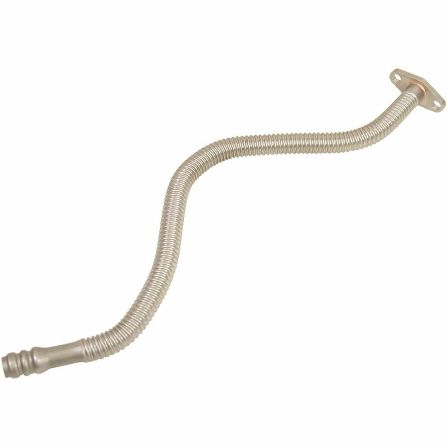 1453106 BD Diesel Supercharger Oil Drain Line; 23 in.; Flexible Stainless Tubing; Designed To Slip Into Cummins Oil Drain Ports; Ideal For Performance Single Or Compounded Turbo Installs;