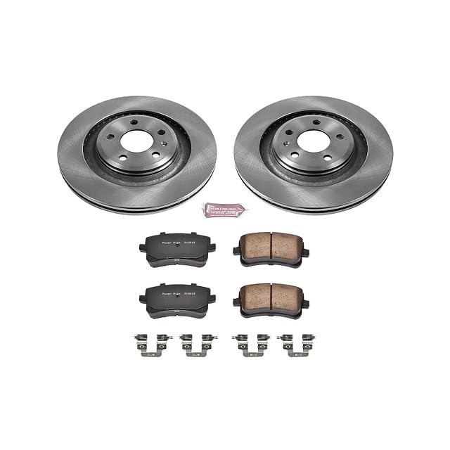 Power Stop Autospecialty KOE4746 Rear Replacement Brake Kit-OE Brake Rotors & Ceramic Brake Pads For Audi S4 2010-2011, Audi S5 2008-2011 [Model Specific]