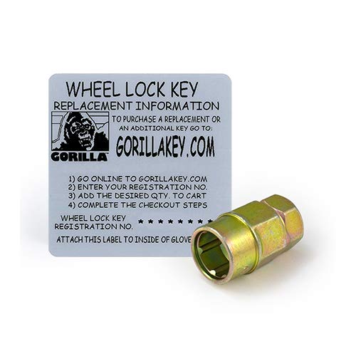 Gorilla 61661N Automotive Chrome Acorn Gorilla Guard II Wheel Locks - Set of 4 (12mm x 1.75 Thread Size)