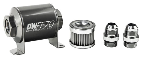in-line DeatschWerks Fuel Filter and housing kit (8-03-070-005K-10)