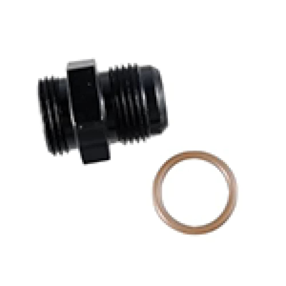 Black Fragola -6AN x 3/4-16 (8) Radius Fitting O-Ring