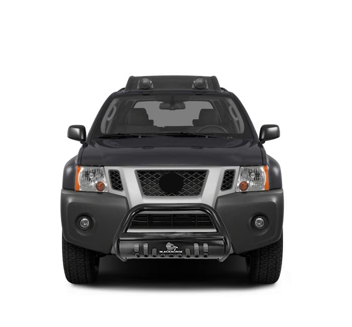 Bull Bar Black Horse Skid Plate Compatible with 2005-2021 Nissan Frontier|2005-2007 Nissan Pathfinder|2005-2015 Nissan Xterra-CBB-NIB4201SP