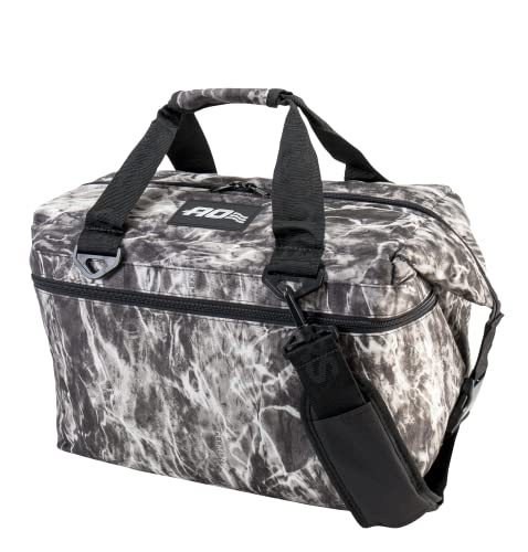 AO Coolers Soft Cooler, Elements 24 Pack, Manta, Grey Camo, 24 Pack,AOELMA24