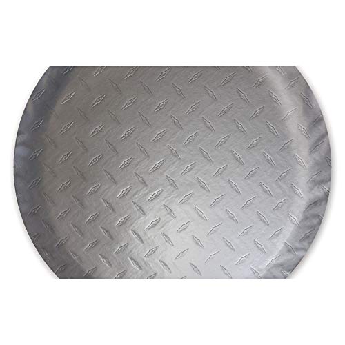ADCO Silver Diamond Plated 9754 Steel Vinyl Spare Tire Cover E (Fits 29 3/4 Diameter Wheel)