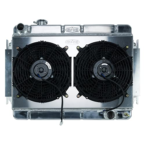 66-67 Chevelle Radiator and Dual COLD - CASE 12in Fan Kit MT