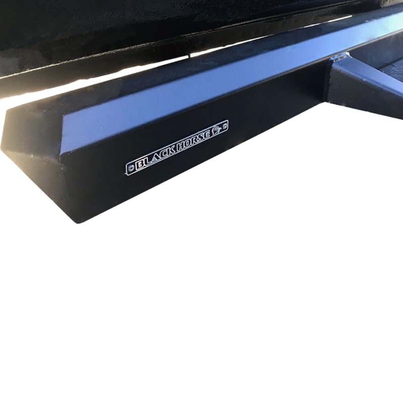 Superior Black Horse Side Steps WTW Black Compatible with 2015-2025 Ford F-150 Crew Cab -SUP-FO01-15