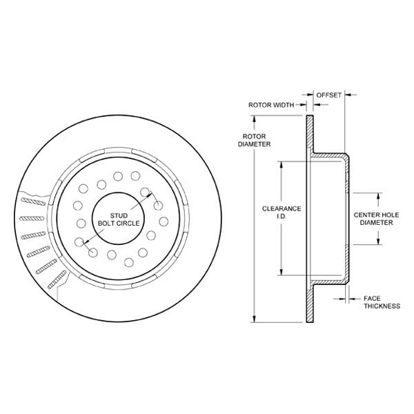 160-11520 Wilwood ROTOR1100-081AB312-191MBEXXXXN