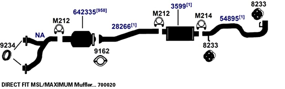 Exhaust Pipe AP Exhaust Products 28266