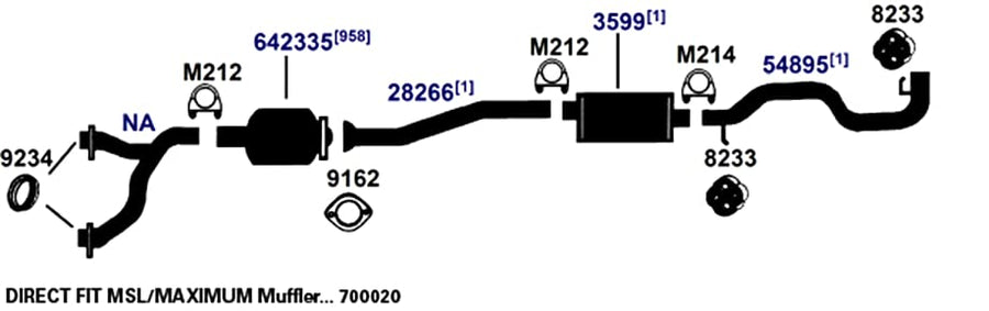 Exhaust Pipe AP Exhaust Products 28266