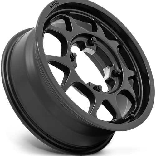 KMC Toro KS136 15x6 4x156 +38mm Satin Black Wheel Rim 15" Inch