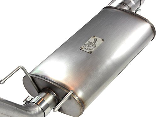 MACH Force-Xp aFe Power (49-46022-B) 3" Stainless Steel Cat-Back Exhaust System with Black Tip for Toyota Tacoma