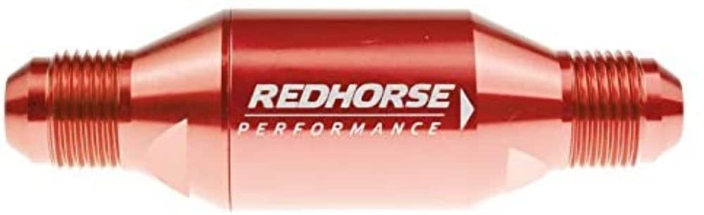 Performance Redhorse 4152-08-3 Inlet Outlet AN One Way Check Valve (Red), 1 Pack