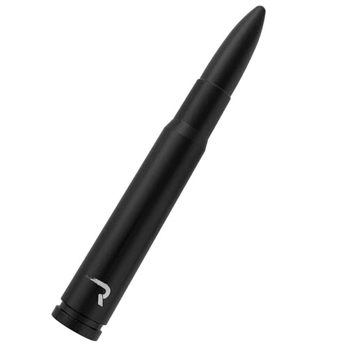 RECON - Truck/SUV .50 Cal Bullet Style Aluminum Antenna 5" - Black (Fits OEM Factory Threaded Antennas)