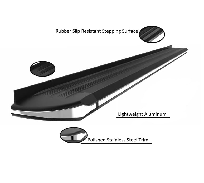 EXCEED Black Horse Running Boards Compatible with 2011-2013 Kia Sorento-EX-KISO