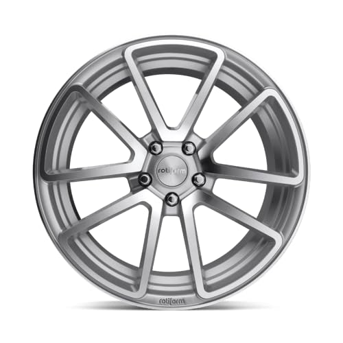 R120 Rotiform 19X8.5 5X112 GL-SLVR-MACH 45MM - R1201985F8+45