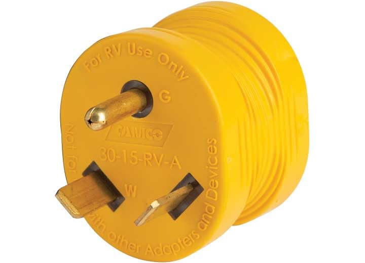 30 Amp Male/15 Amp Female Adapter Camco 55232 with Indicator Light
