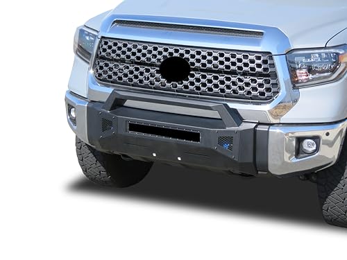 Armour III Black Horse Light Duty Front Bumper Textured Black Compatible with 2014-2021 Toyota Tundra(Excl. TRD Pro with TSS-P)-AR3LD63NL