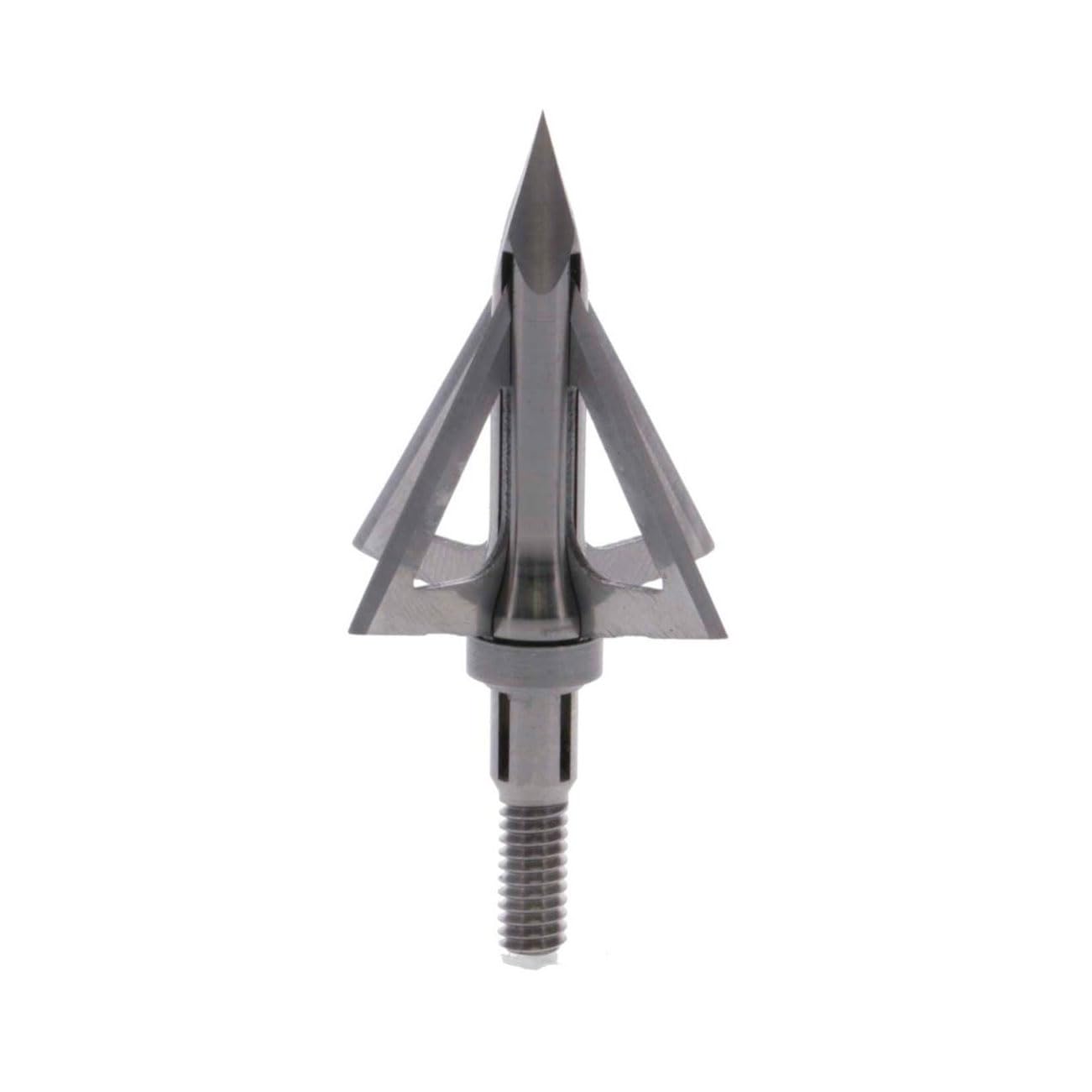 Titanium X TRUGLO QUADCUTTER 4 Blade 100 Grain Sharp Durable Fixed-Blade Archery Bow Hunting Broadhead with Grade 5 Titanium Ferrule & Stainless Steel Blades - Spare Set of Blades Included