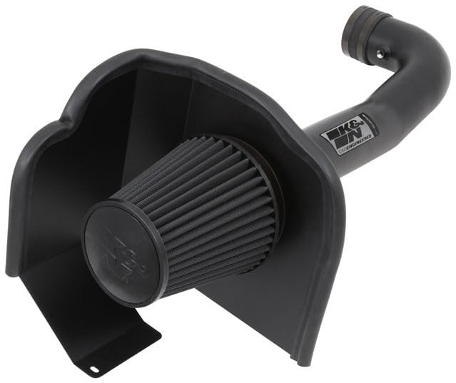 Cold Air Intake System K&N: Dry-Flow Air Filter, Increase Performance & Towing: Compatible with 2014-2020 Chevy/GMC/Cadillac Silverado 1500, Suburban, Tahoe, Sierra 1500, Yukon, Escalade, 71-3082