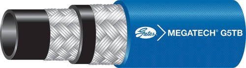 Gates G5TBXREEL 6MEGATECH Hydraulic MegaTech Xtreme Heat Oil-Air Return, Synthetic Rubber, Maximum Pressure: 3000, -40 degrees F to +300 degrees F Temperature Range, 350" Length (Pack of 350)