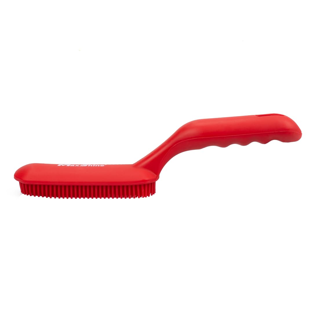 Maxshine Silicone Universal Carpet Detailing Brush | High-Conductivity Bristles Lift Pet Hair, Lint & Debris | Gentle, Durable Cleaning Brush for Carpets, Upholstery & Auto Detailing