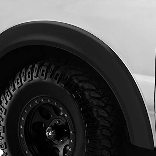 Lund Elite Series SX111SB Black Standard Sport Style Rear Fender Flare - 2 Piece