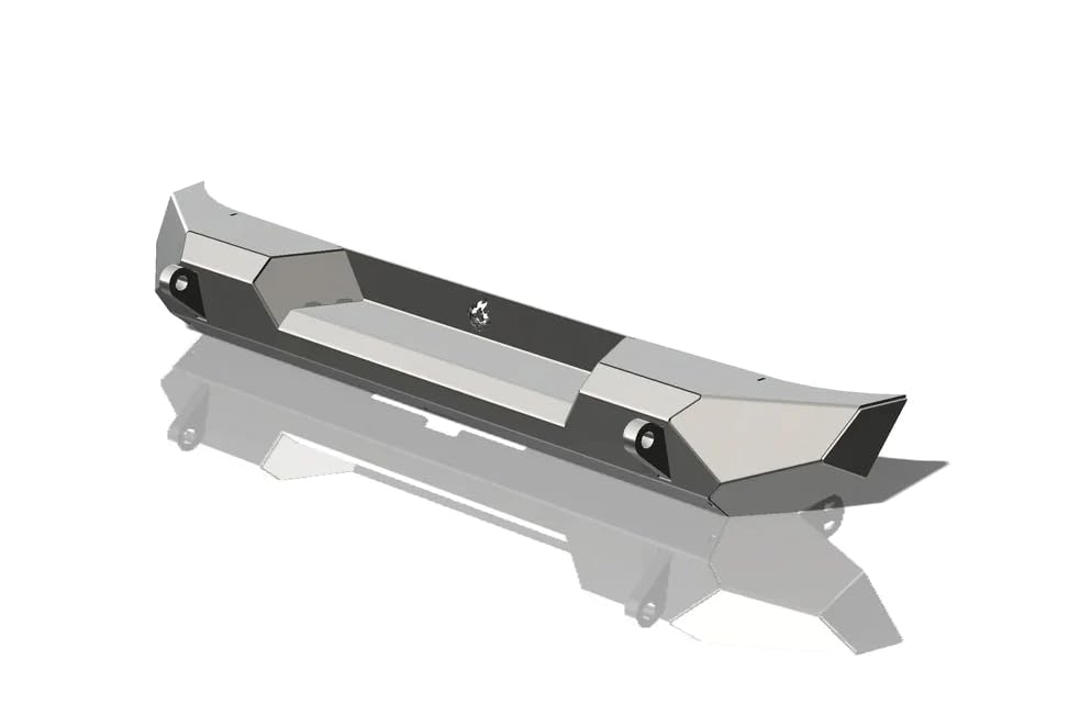 CrawlTek Rear Bumper Pyro Midwidth - Black compatible with 2007-2018 Jeep Wrangler JK