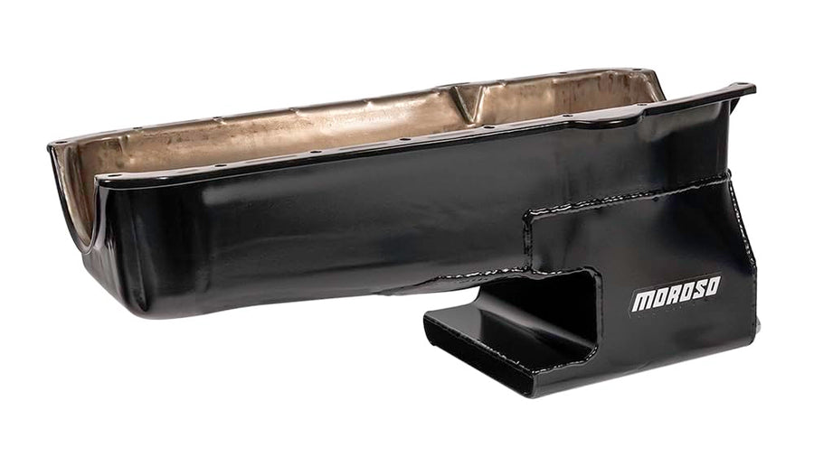 Moroso Steel Wet Sump Oil Pan 20213, Fits Small Block Chevy 80-85 Block Including Dart SHP, 62-67 Chevy II Nova