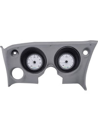 VHX-68C-VET-S-W Dakota Digital Compatible with 1968-77 Chevy Corvette Analog Dash Gauge System with Digital Clock Silver Alloy White