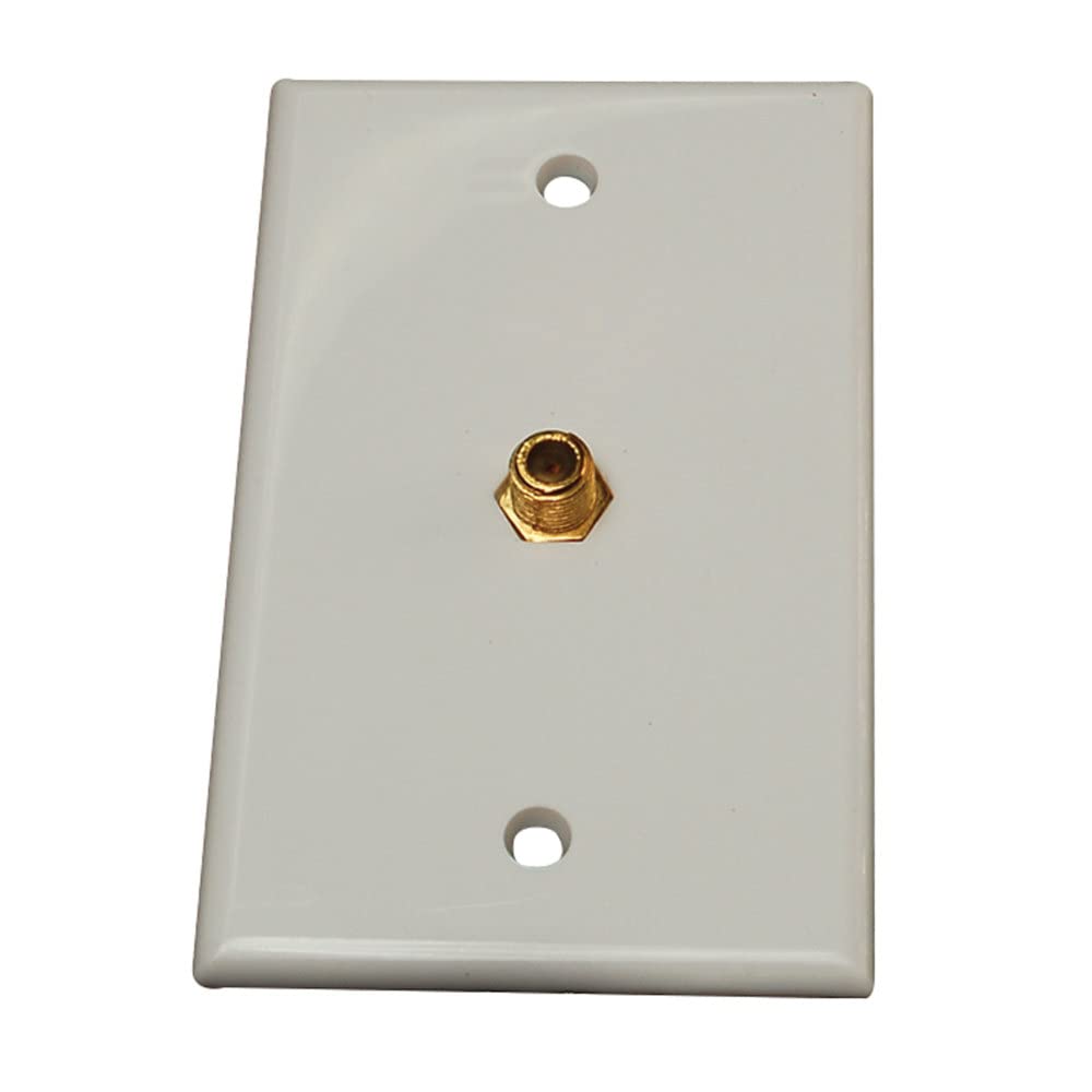 Interior TV Wall Plate Connector, RV Designer T141, White
