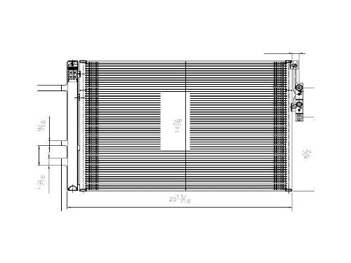 BMW X3 TYC 4127 Replacement Condenser