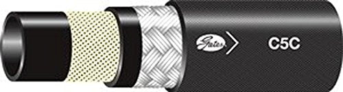 C5C Hydraulic Hose, Gates 6C5CXREEL Synthetic Rubber, SAE 100R5, Maximum Pressure: 2250, -40 degrees F to 300 degrees F Temperature Range, 385' Length