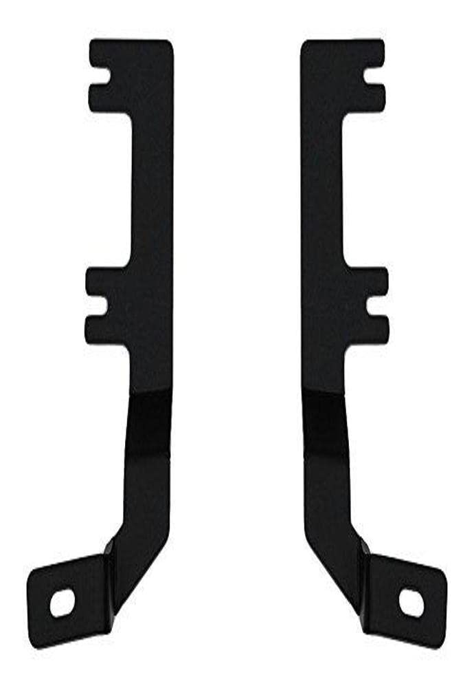 ZROADZ LED Mounting Bracket Ditch Hood Hinge - Compatible w/ 2017-2022 Ford F-250 350 450 550 - to Mount (2) 3 Inch LED Pod Lights - Mild Steel Gloss Black - Bolt-On Easy Installation - PN #Z365471