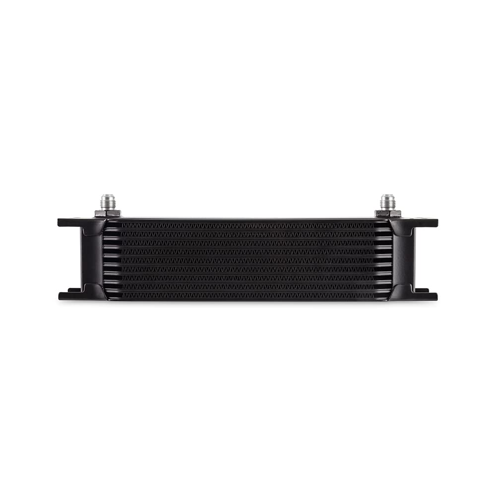 Mishimoto Universal 10-Row Oil Cooler, 6AN, Black MMOC-10-6BK