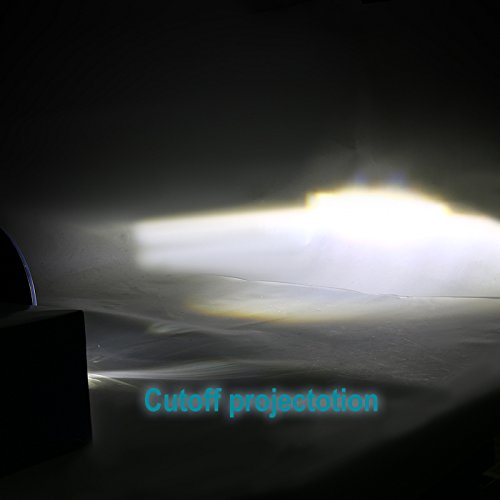 Projector Headlight Spec-D Tuning LHP-7RNDJM-H-MSX2 Black (7 Inch Round With Halo)