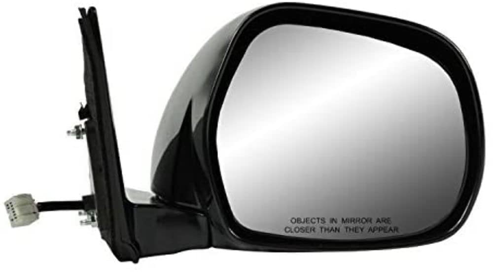Fit System Mirror Passenger Side for Lexus GX470, Black w/PTM Cover, w/Memory, Foldaway, Heated Power