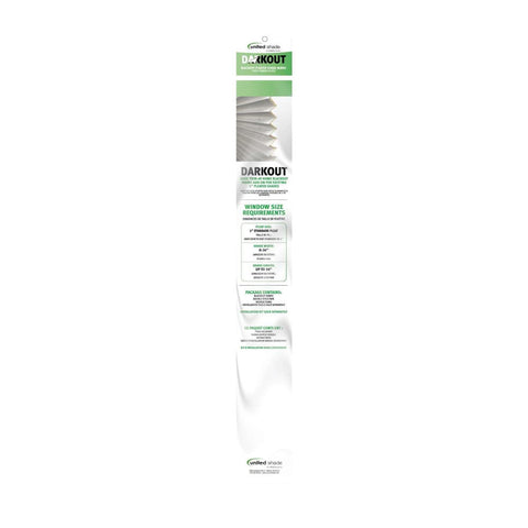 DARKOUT72 United Shade Pleated Shade Darkout Kit - 72" Wide x 50" Drop