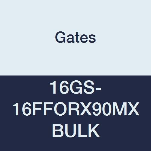 GlobalSpiral Couplings Gates 16GS-16FFORX90MXBULK, Female Flat-Face O-Ring Swivel, Zinc Plated Carbon Steel, 5.67", 90° Bent Tube, 1" ID (Pack of 30)