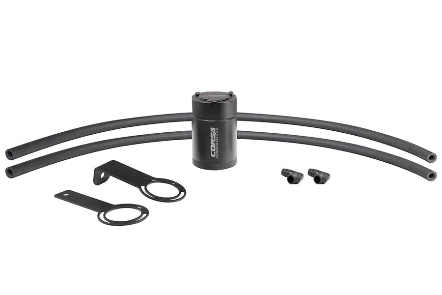 Performance Corsa 1/2in Universal 3 oz Aluminum Oil Catch Can with Mounting Brackets (CC0016)