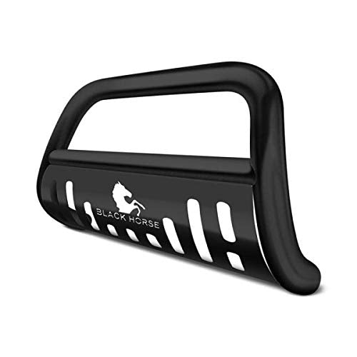 Bull Bar Black Horse Skid Plate Compatible with 2006-2010 Ford Explorer|2007-2010 Ford Explorer Sport Trac|2006-2010 Mercury Mountaineer-CBB-FOC2005SP