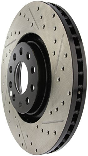 Sport Drilled/Slotted Brake Rotor StopTech 127.33096L (Front Left), 1 Pack