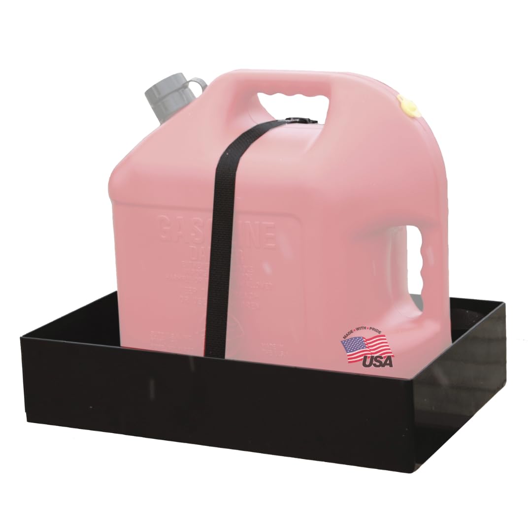 Buyers Products LT30 Gas Rack Container for Open & Enclosed Landscape Trucks and Trailers, 2.5/5 Gallon Can Holder, Made In The USA, Landscape Trailer Accessories, Lawn Care Equipment, Landscape Tools