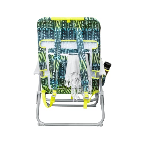 Hurley Beach Standard Backpack Outdoor Chair, One Size, Lime
