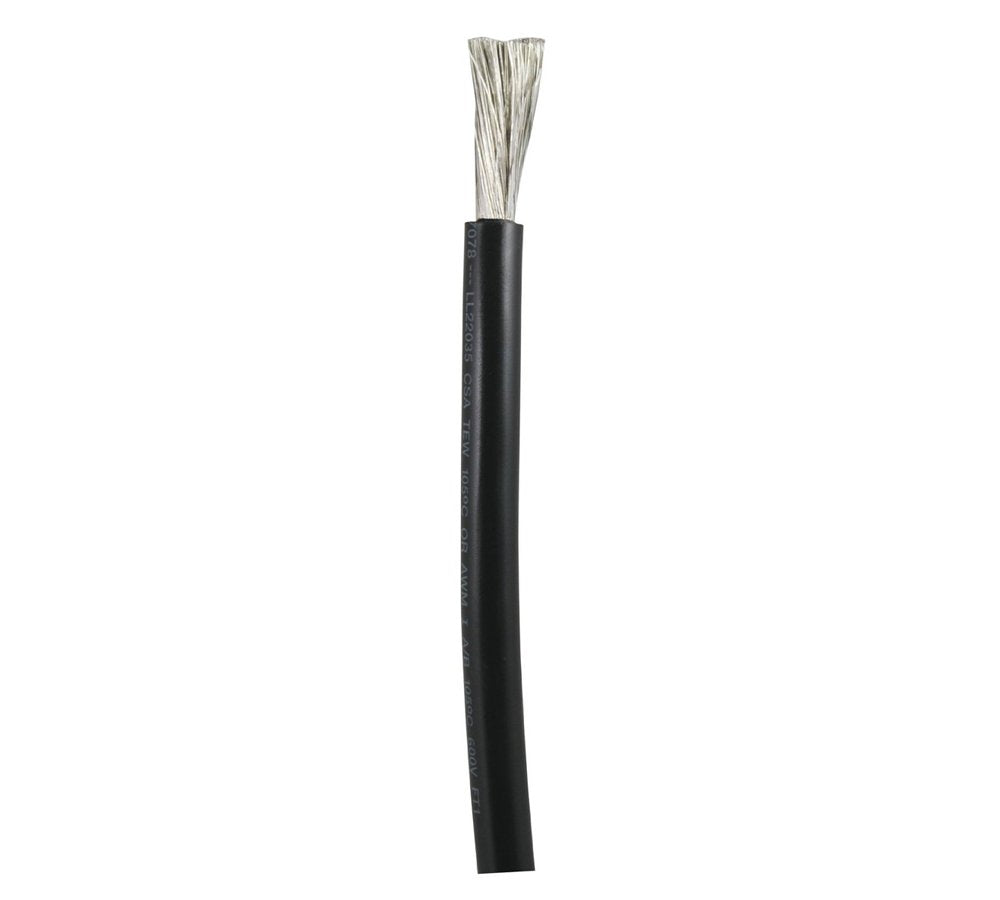 111002 Ancor Tinned Copper Wire, 8 AWG (8mm2), Black - 25ft