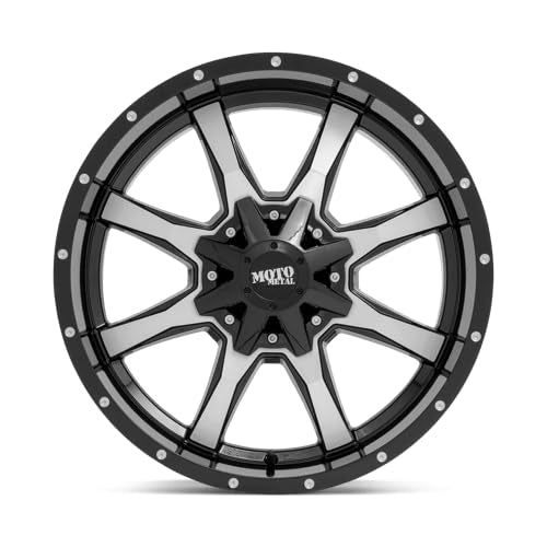 Moto Metal 5X5.0/5.5 20X10 GLOSS BLACK W/MACHINED FACE - MO97021035324N
