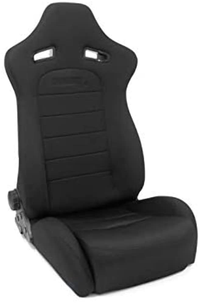 Black Velour Racing Spider Recliner ProCar by Scat 80-1612-61 Common Seat
