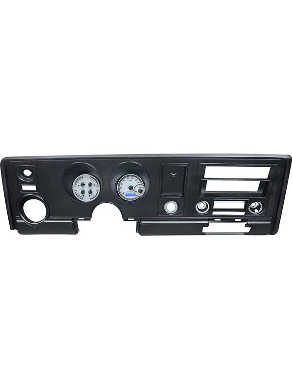 Dakota Digital VHX-69P-FIR-S-B Analog Dash Gauge System Compatible with 1969 Pontiac Firebird Silver Alloy Blue Backlighting