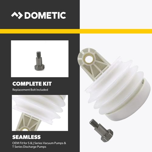 Dometic OEM 385230980 Toilet Bellows Pump for S and J Series Vacuum Pumps and T Series Discharge Pumps | White 9.09 x 5.39 x 4.09 inches