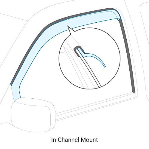 Westin 72-51999 Wind Deflector in-Channel 4pc Matte fits 2020-2025 Gladiator 2018-2026 Wrangler 4Door