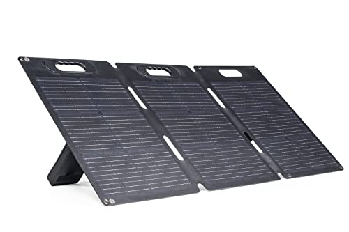 100-Watt Generac Solar Panel - Efficient Solar Charging for GB Power Station - Lightweight and Portable - Waterproof and Dustproof - Parallel Capable for Increased Charging Power - Orange/Black